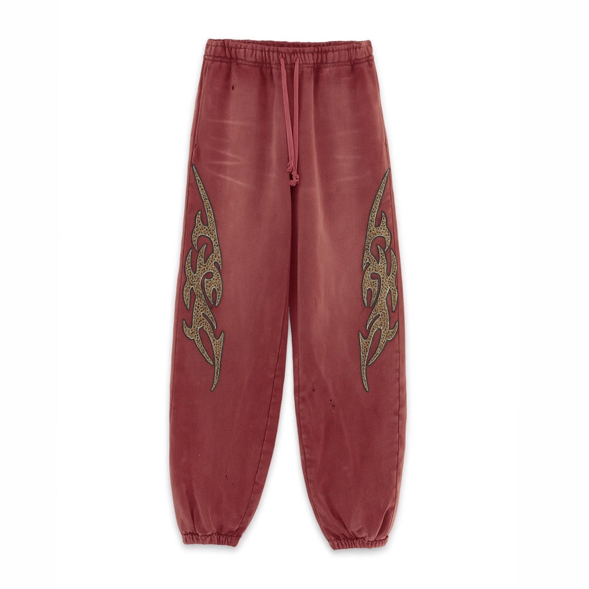 MAROON CHEETAH PRINT PANTS