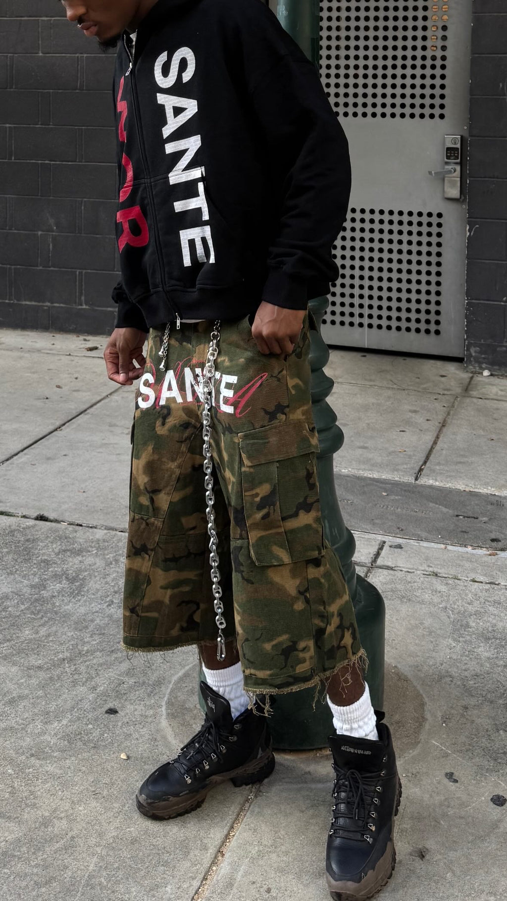 SANTE X WDA camo jorts